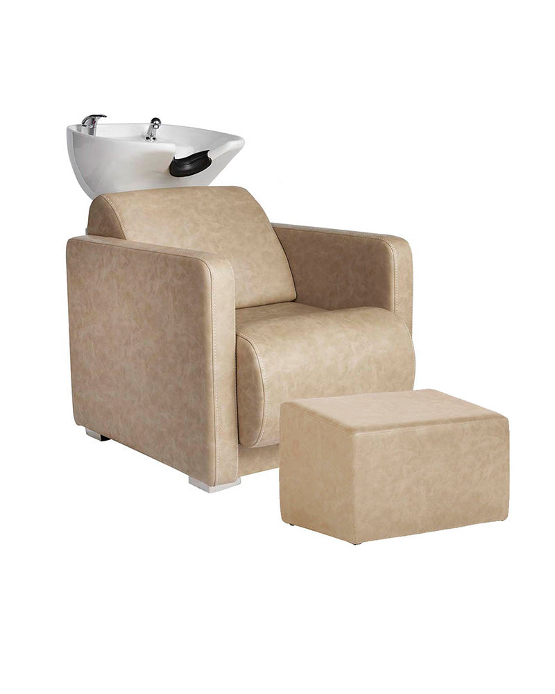 Ottoman Sand - Repose-jambes beige pour bac de lavage